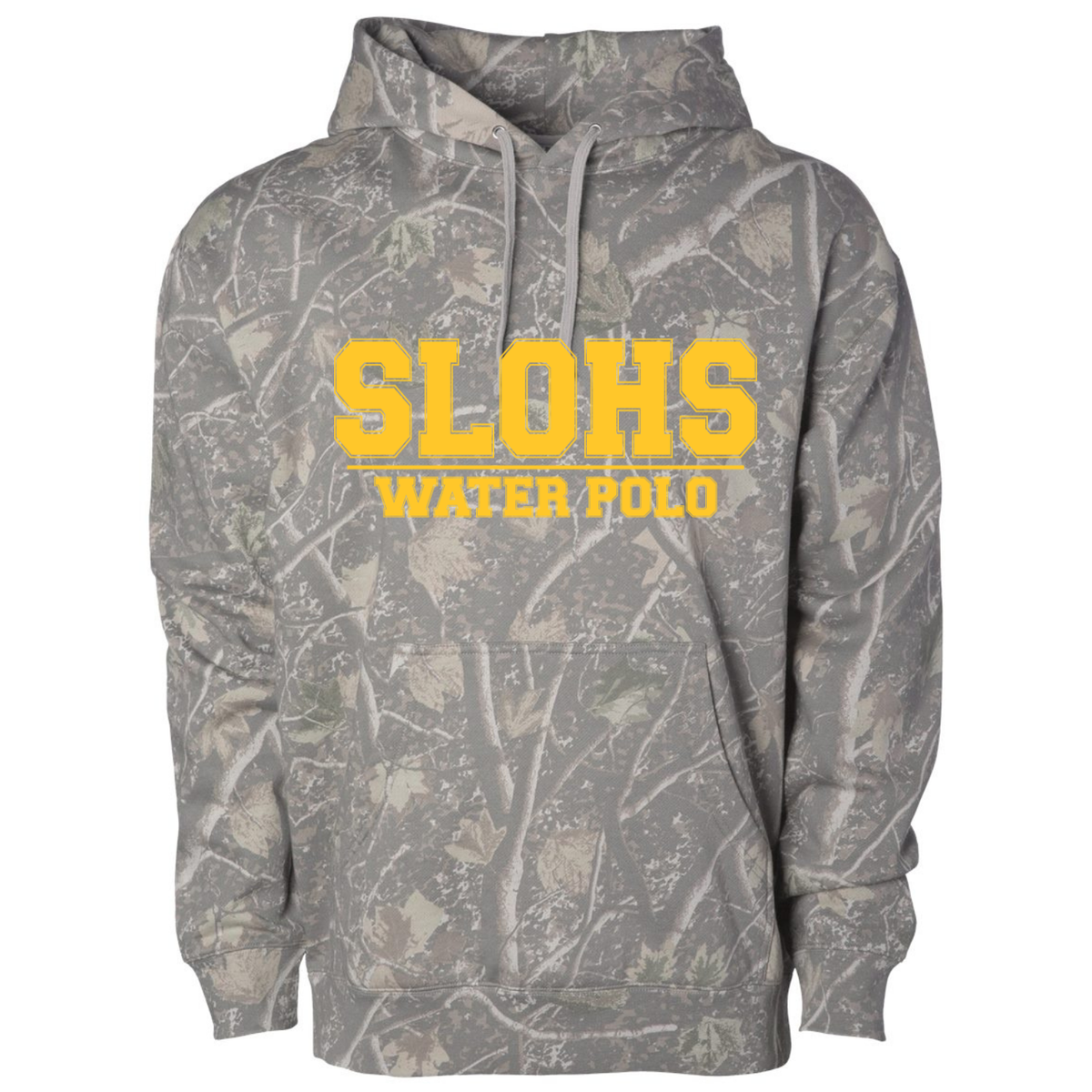 SLOHS Water Polo (Gold Ink) Independent Hoodie - Tree Camo