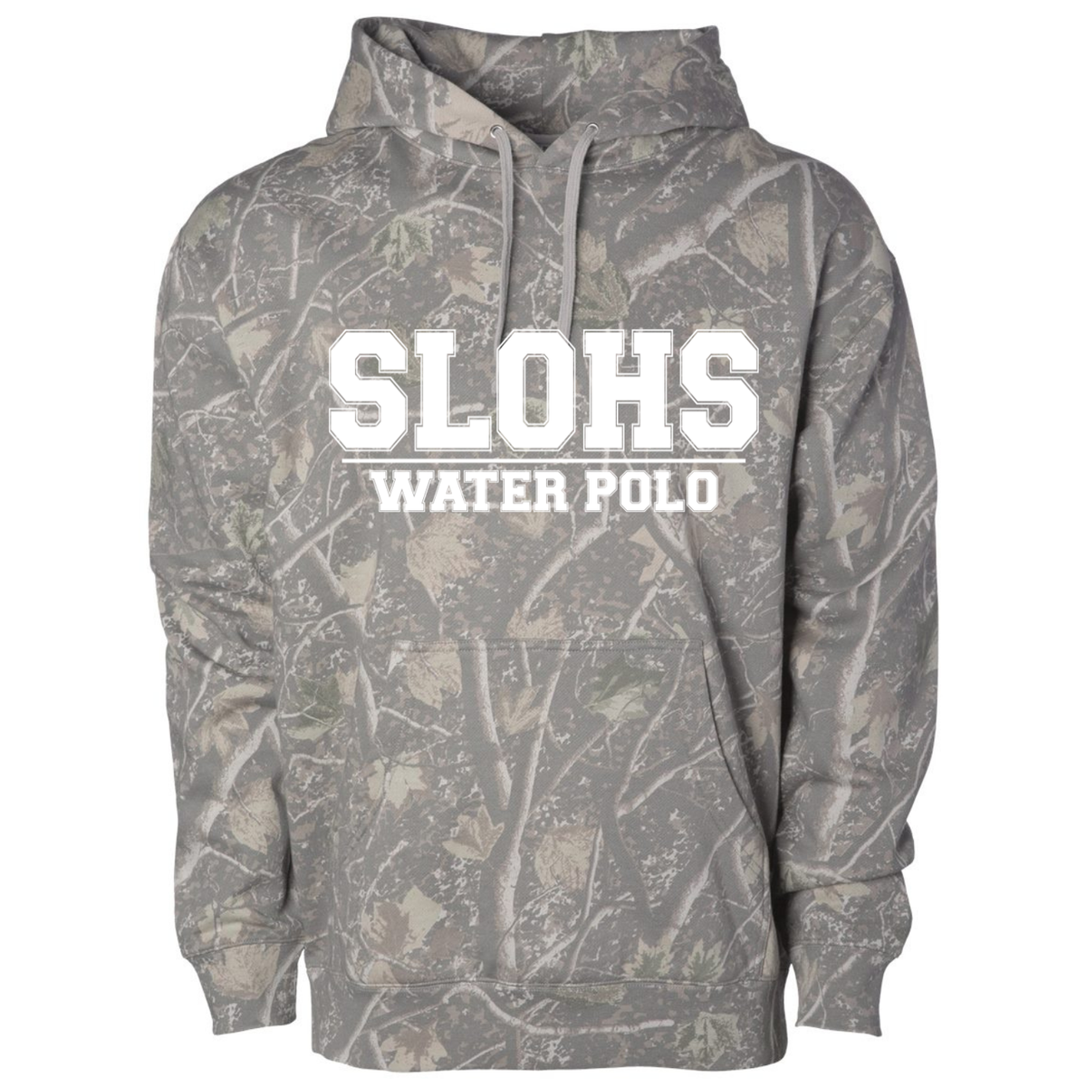 SLOHS Water Polo (White Ink) Independent Hoodie - Tree Camo