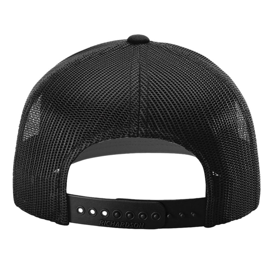 SLO FFA Leather Patch Richardson Trucker Hat - Black