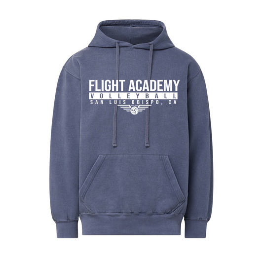 Flight Academy Garment Dye Hoodie - Midnight Navy