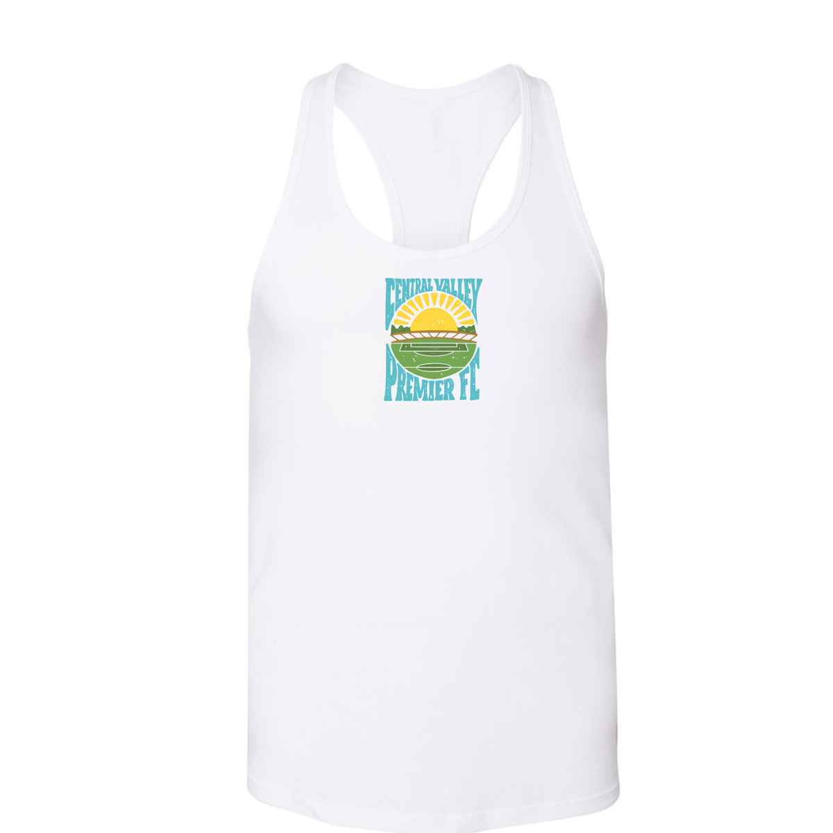 Women's CVP Sunset Logo Racerback Tank Top - White