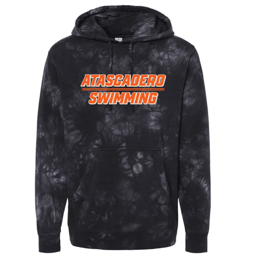 AHS Swim Team Independent Tie Dye Hoodie - Black