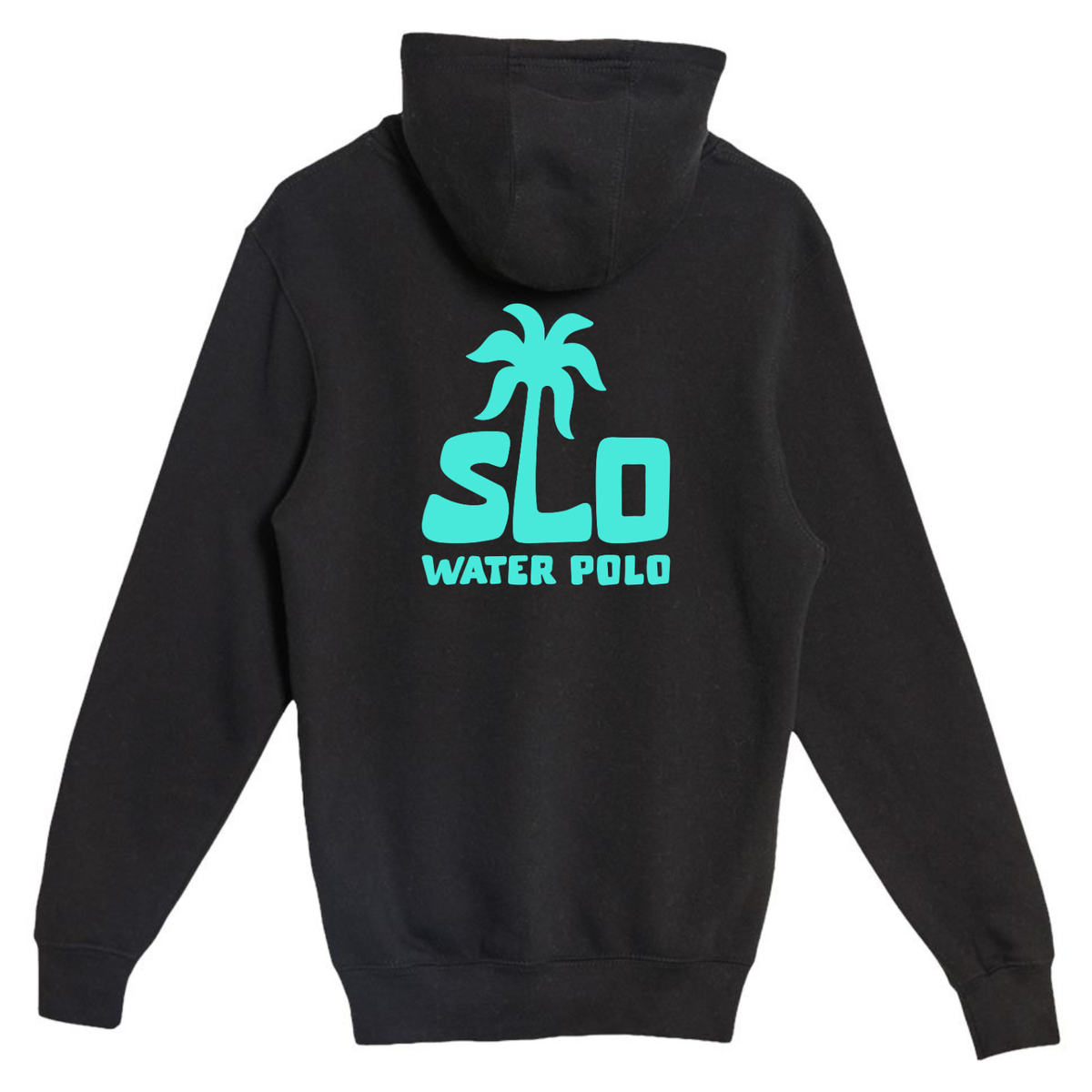 SLO Polo Turquoise Palm Tree Hoodie - Black