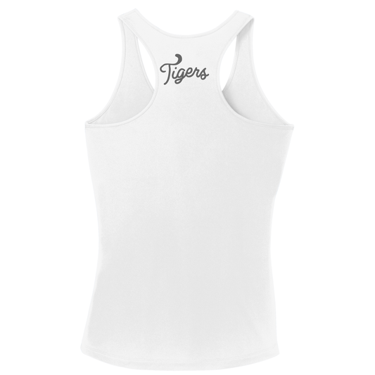 Women's SLO Polo Dri Fit Tiger Racerback Tank - White