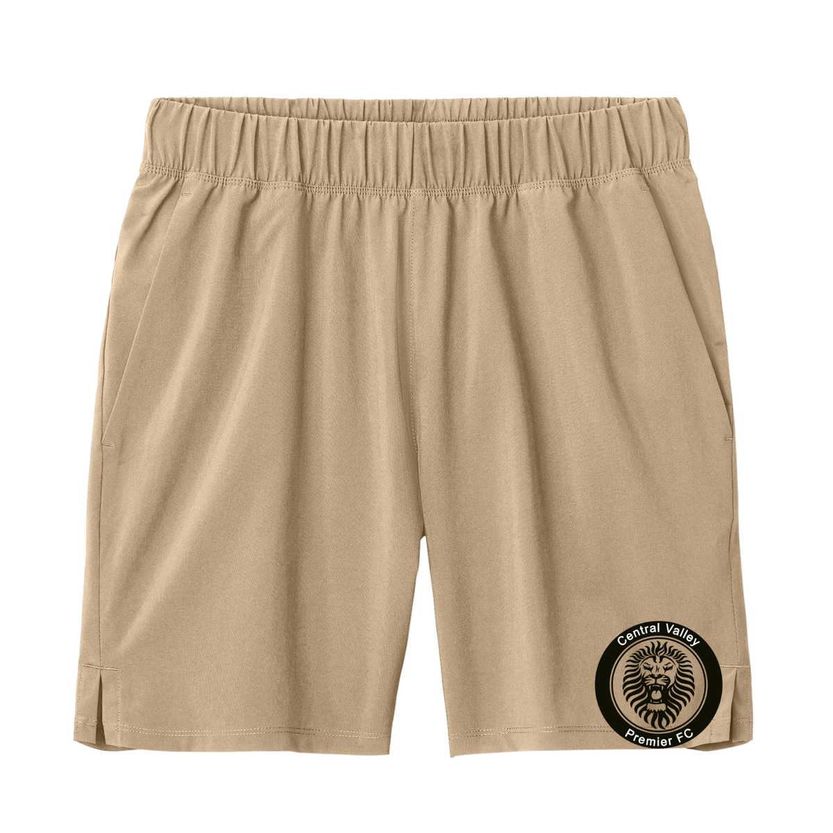 CVP Dri Fit Shorts Black Logo - Khaki