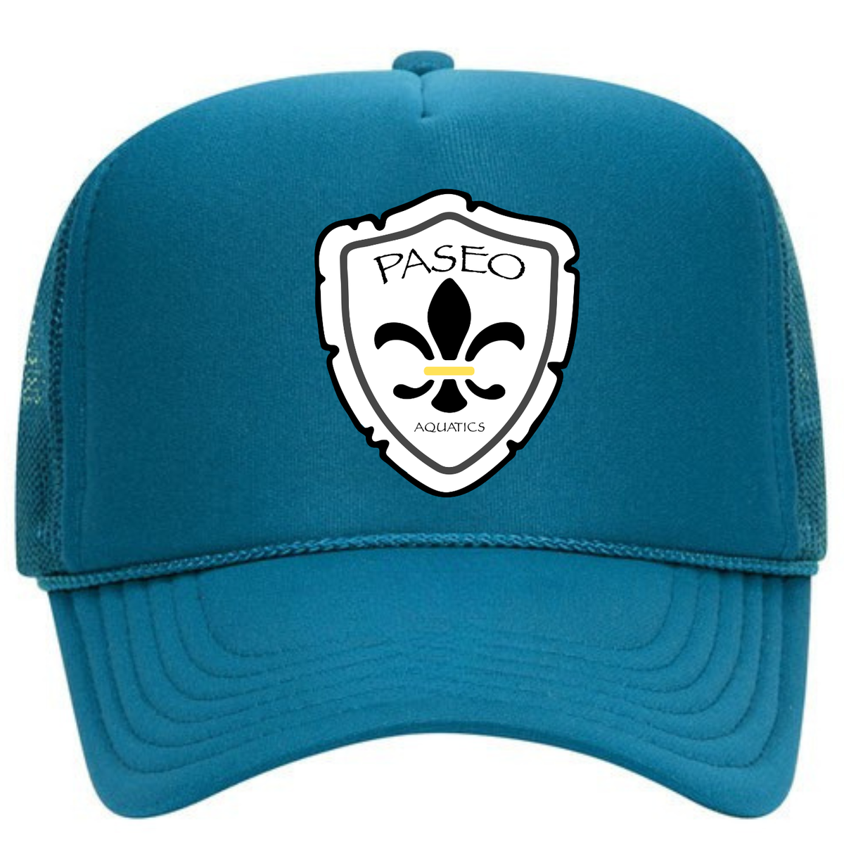 Paseo Aquatics Premium Patch Foam Trucker - Turquoise