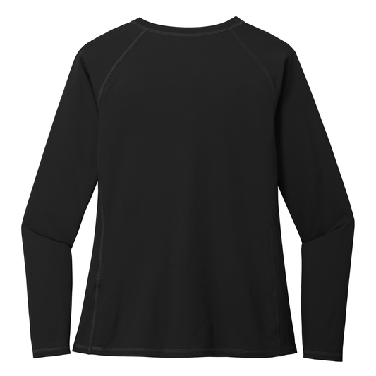 UPF50 Women's Tiger Water Polo Long Sleeve Rashguard - Black