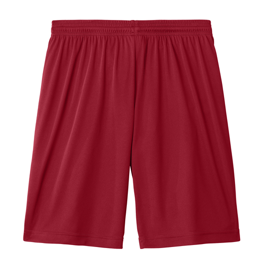 CVP Dri Fit Competitor 7" Shorts White Logo - Deep Red
