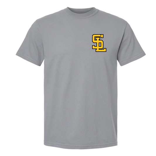 S.L. Water Polo Logo Garment Dyed Tee - Granite