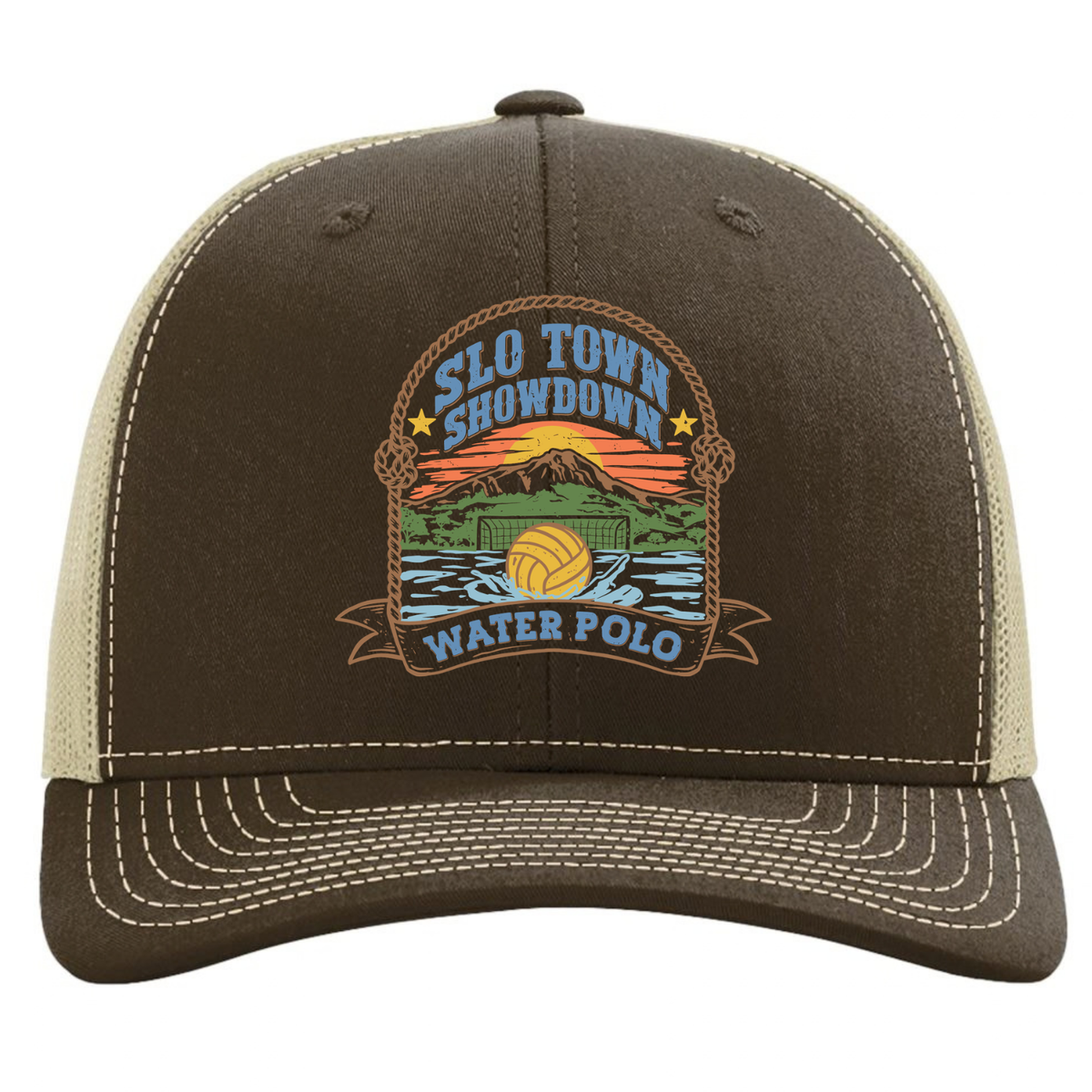 SLO Town Showdown Richardson Trucker - Brown/Khaki
