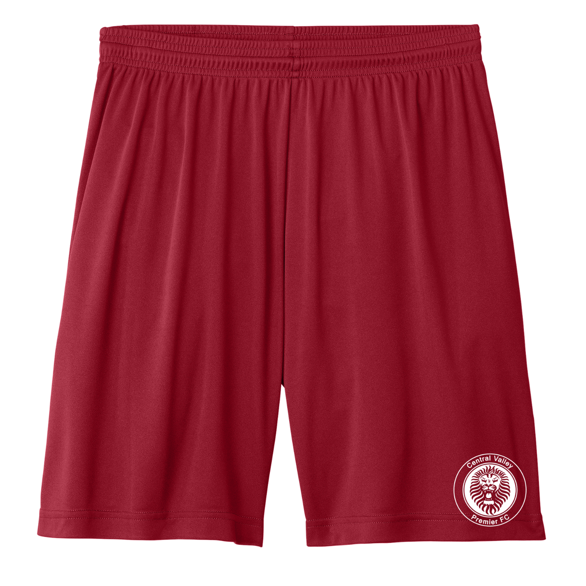 CVP Dri Fit Competitor 7" Shorts White Logo - Deep Red