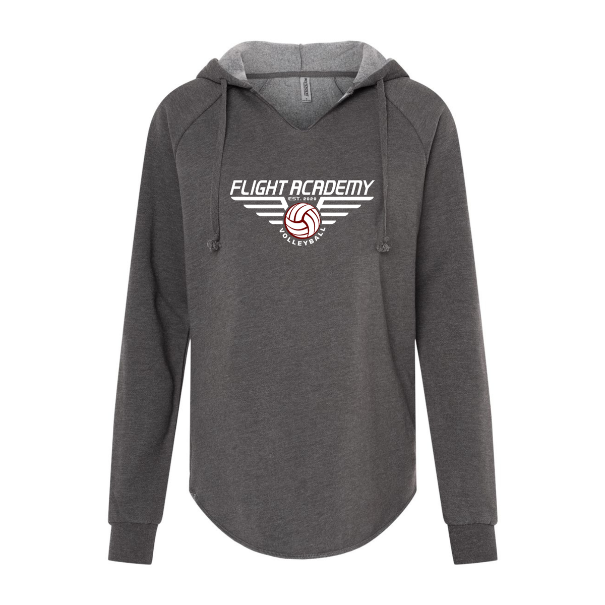 Women's Flight Academy Wave Wash Zip Up Hoodie - Shadow