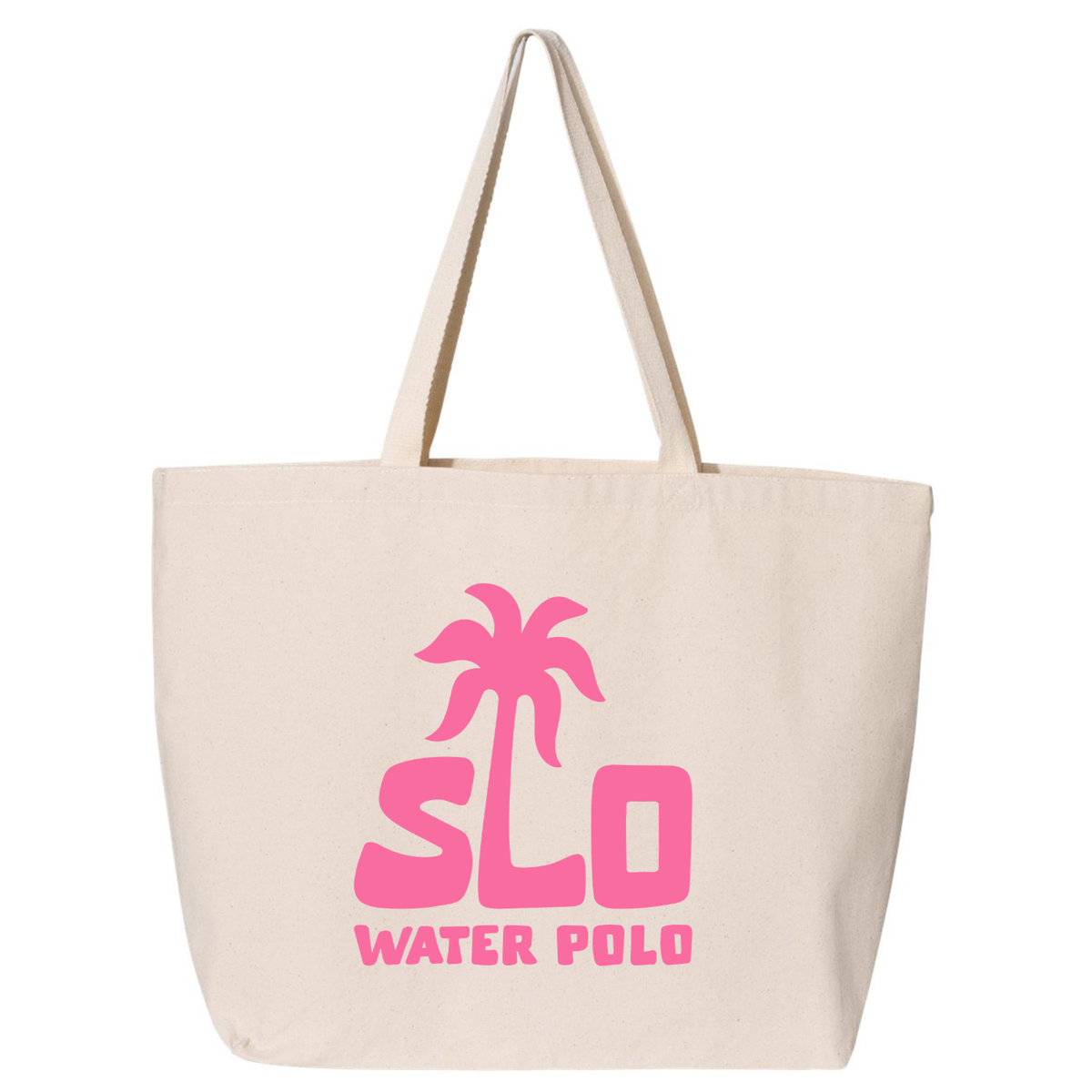 SLO Polo Pink Palm Tree Tote Bag
