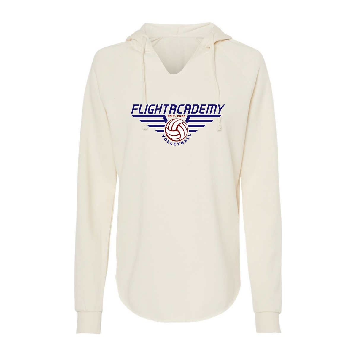 Women's Flight Academy Wave Wash Zip Up Hoodie - Bone