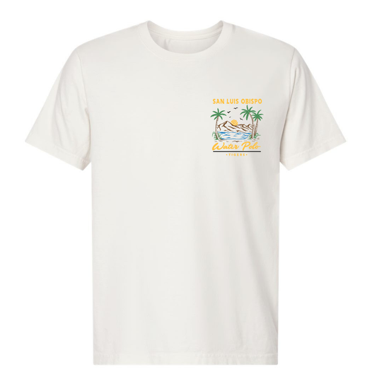 SLO Polo Paradise Garment Dyed Tee - Vintage White