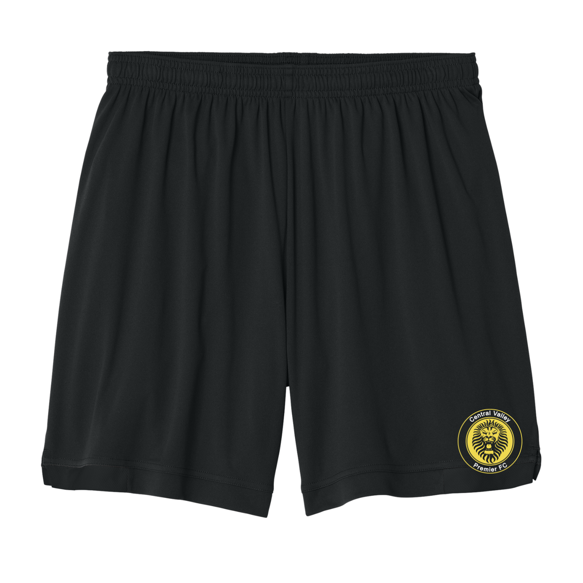 CVP Dri Fit Club 7 Shorts Yellow/White Logo - Black