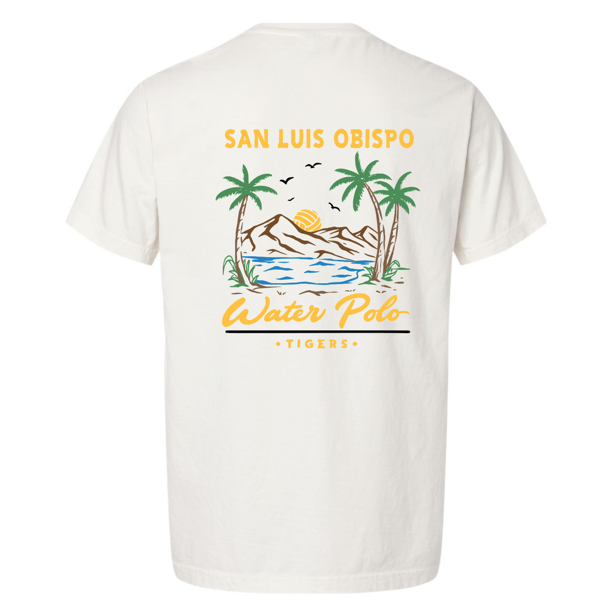 SLO Polo Paradise Garment Dyed Tee - Vintage White
