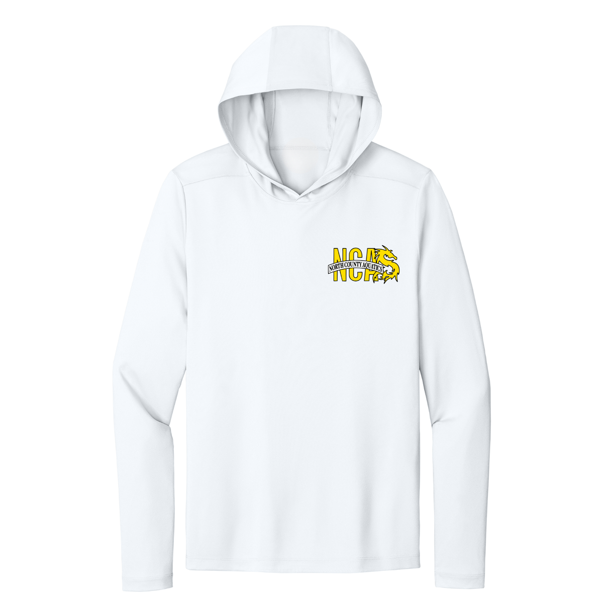 NCA UPF 50 Dri Fit Performance Hoodie - White