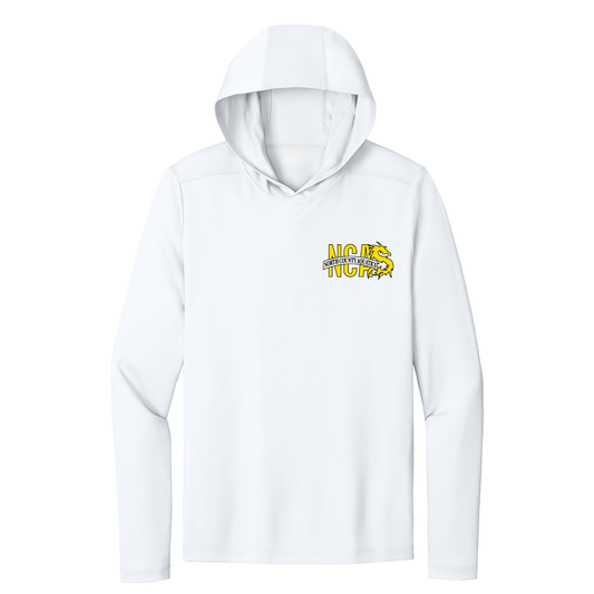 NCA UPF 50 Dri Fit Performance Hoodie - White