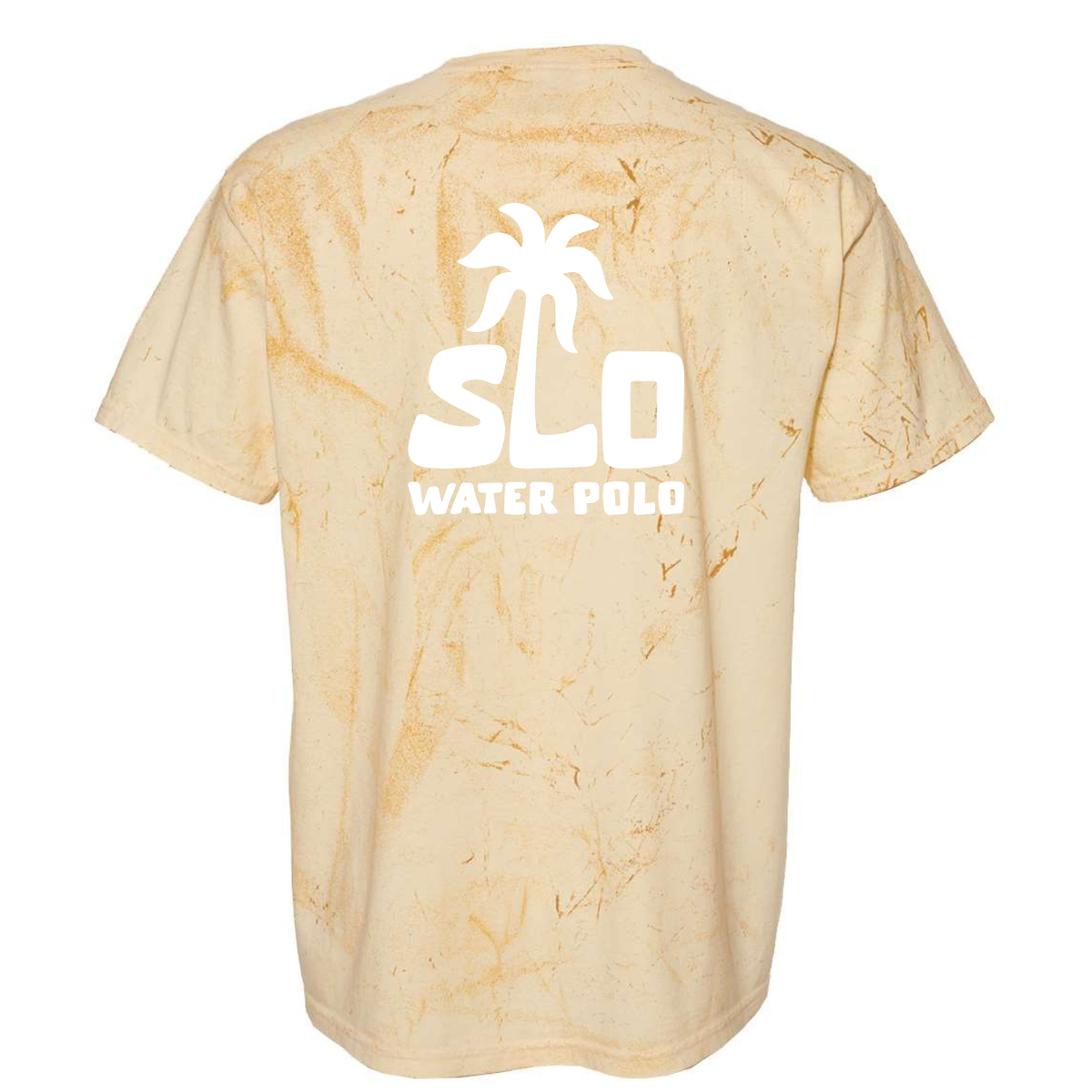 SLO Polo White Palm Tree Colorblast T-Shirt - Citrine