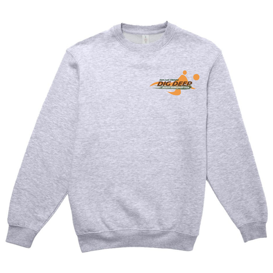 Dig Deep Logo Crewneck - Heather Grey