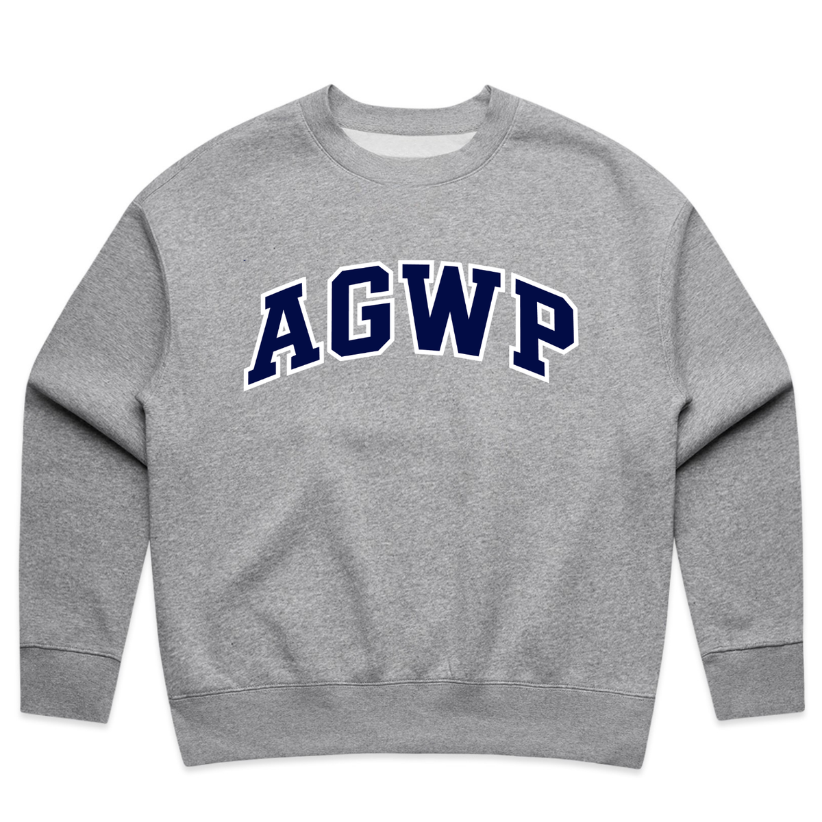 Women's Relax Crew AGWP Blue Logo - Athletic Heather