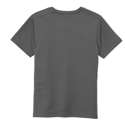 YOUTH UPF50 Dri-Fit CVP Tee Black Logo - Dark Smoke Grey