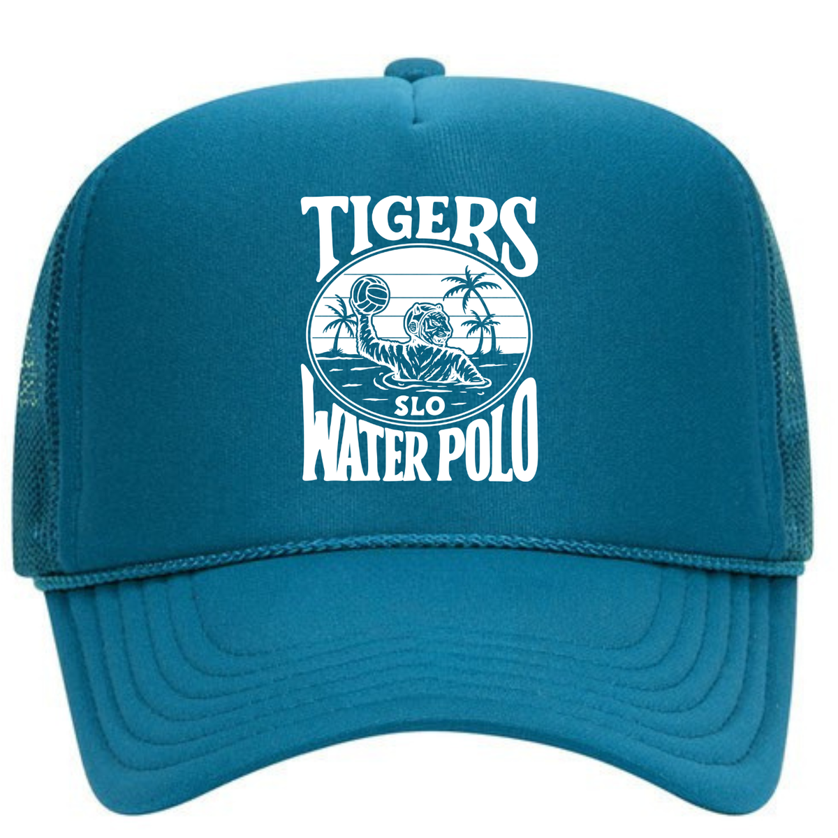 SLO Polo Tiger Foam Trucker - Turquoise