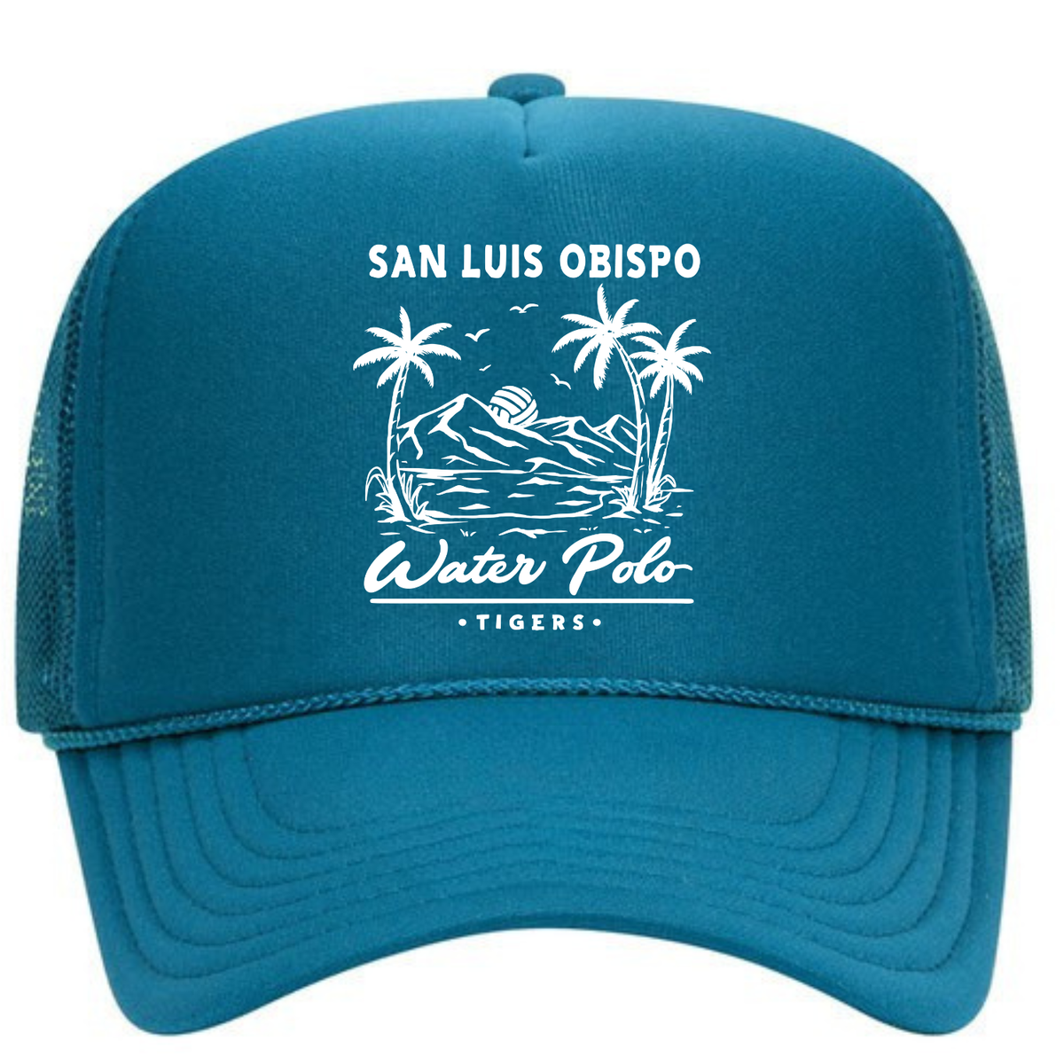 SLO Polo Paradise Foam Trucker - Turquoise