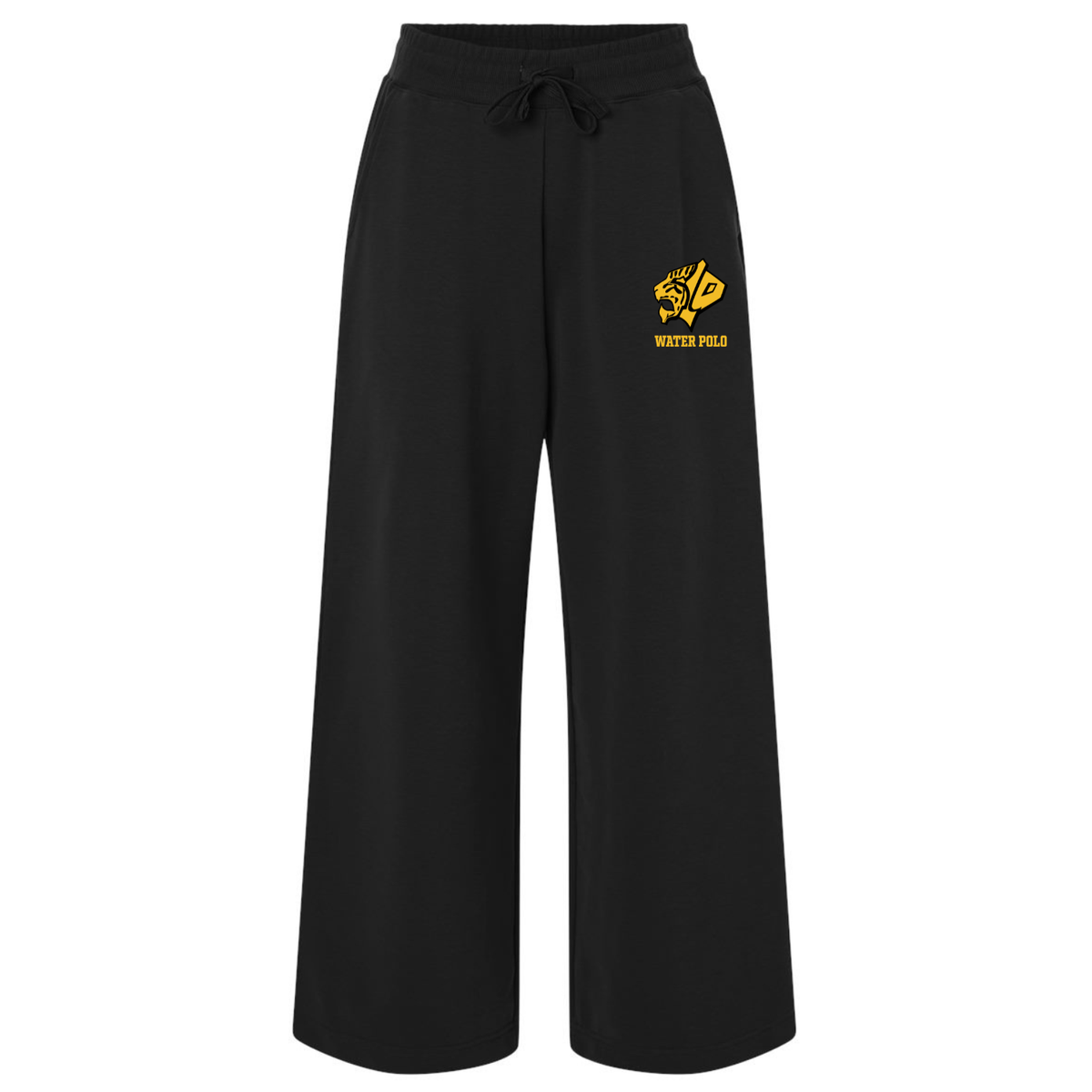 Women's SLO Water Polo French Terry Wide Leg Pant - Black