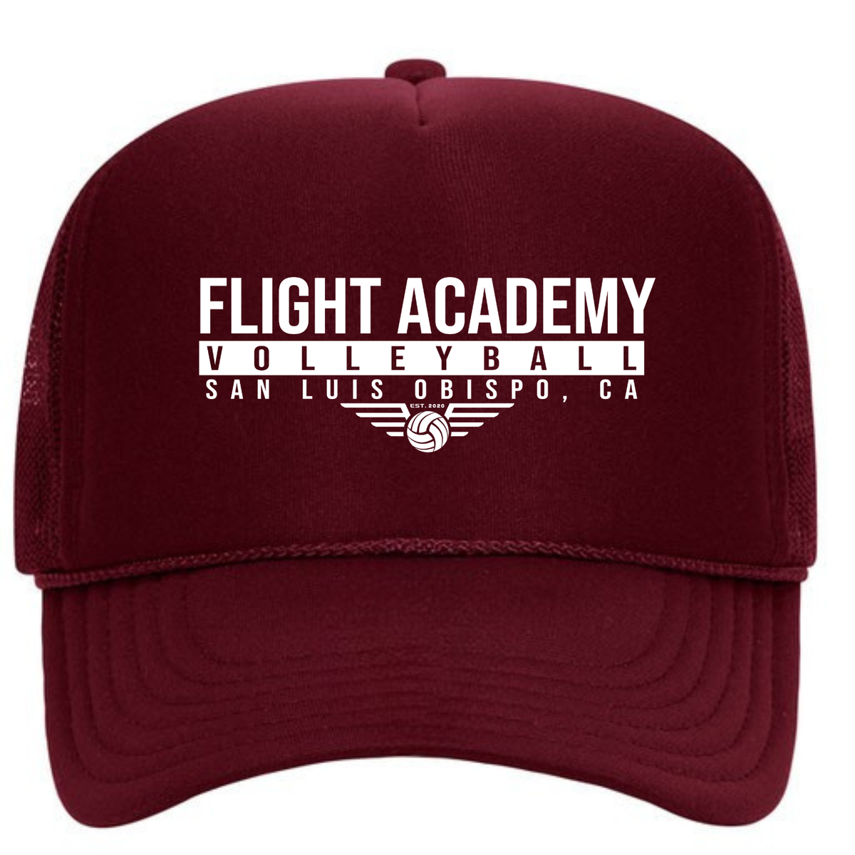Flight Academy Foam Trucker - Maroon