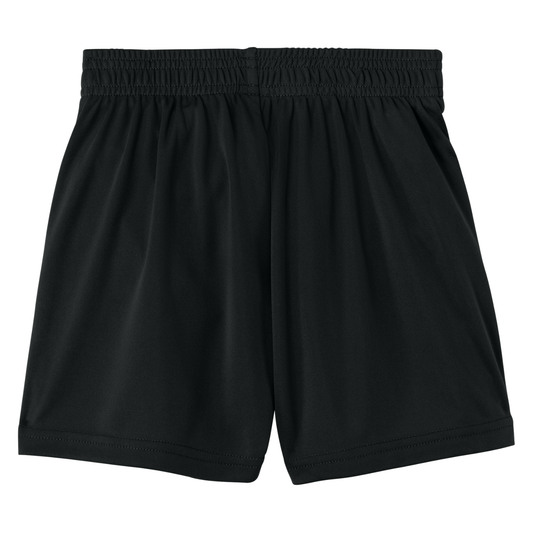 YOUTH Dri Fit Competitor 5" Shorts Yellow/White Logo - Black
