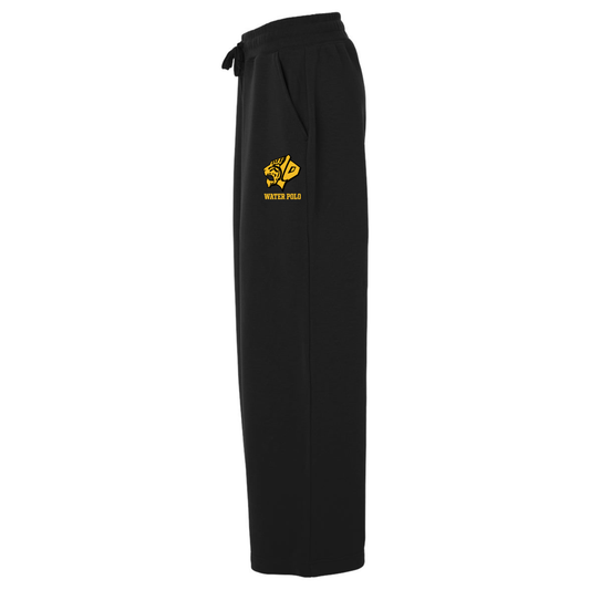 Women's SLO Water Polo French Terry Wide Leg Pant - Black