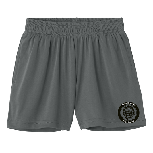YOUTH Dri Fit Competitor 5" Shorts Black Logo - Iron Grey