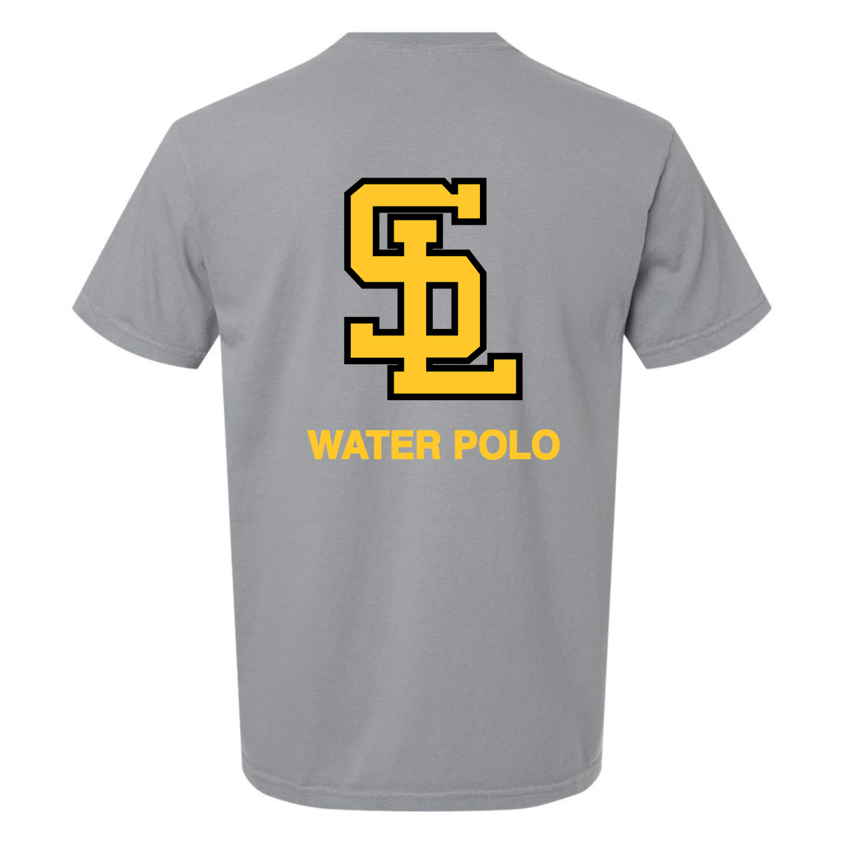 S.L. Water Polo Logo Garment Dyed Tee - Granite