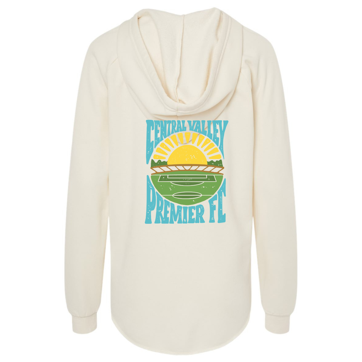 Women's CVP Sunset Logo Lightweight Hooded Sweatshirt - Bone