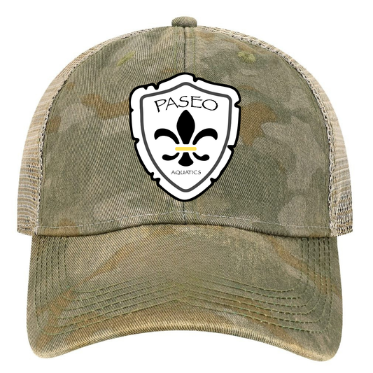 Paseo Aquatics Legacy Premium Patch Old Favorite Trucker - Green Field Camo
