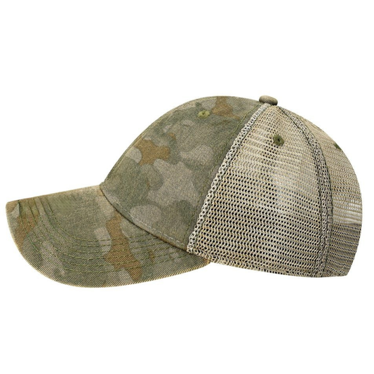 Paseo Aquatics Legacy Premium Patch Old Favorite Trucker - Green Field Camo