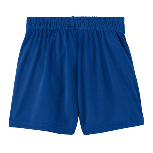 YOUTH Dri Fit Competitor 5" Shorts Black Logo - Royal