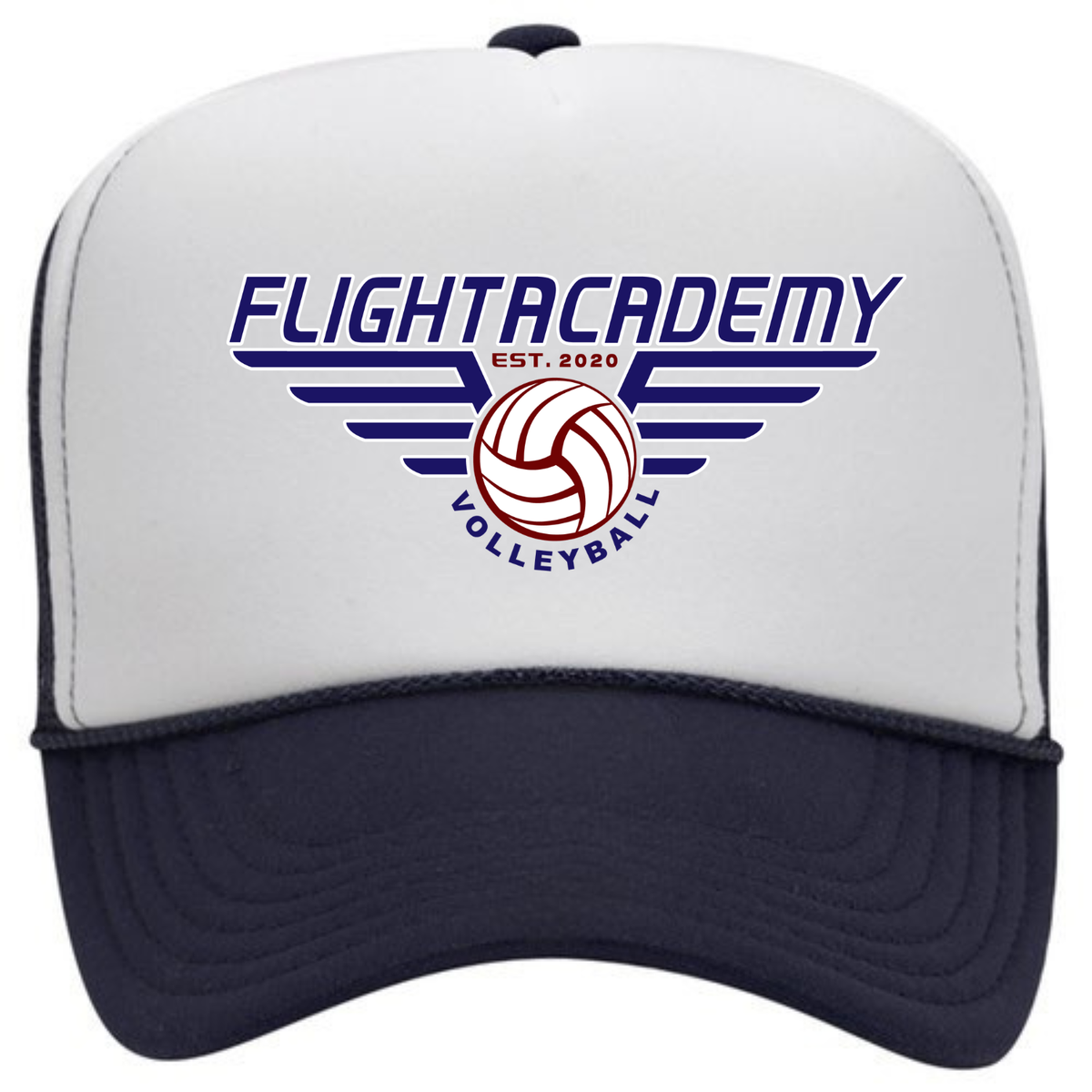 Flight Academy Foam Trucker - White/Navy