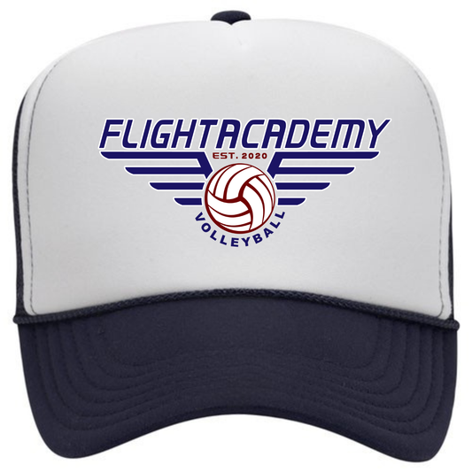 Flight Academy Foam Trucker - White/Navy