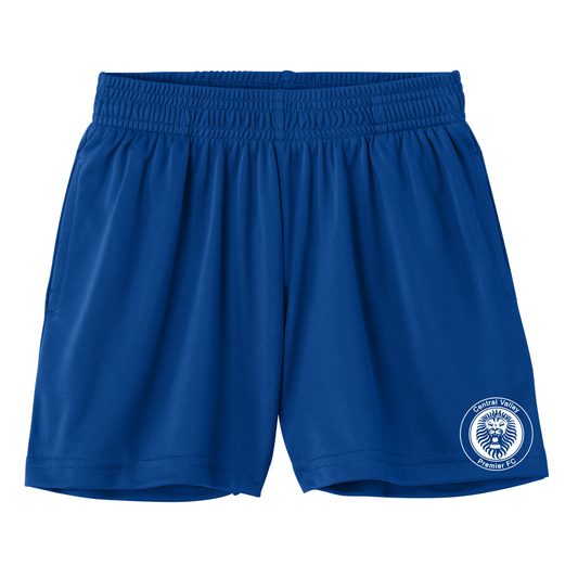 YOUTH Dri Fit Competitor 5" Shorts Black Logo - Royal