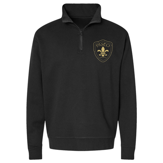Unisex Paseo Aquatics 1/4 Zip Pullover - Black
