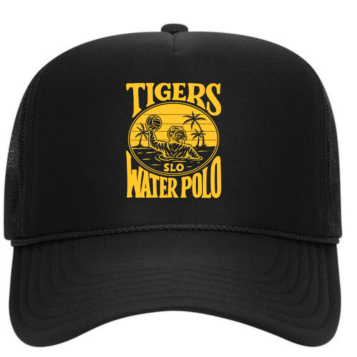 SLO Polo Tiger Foam Trucker - Black