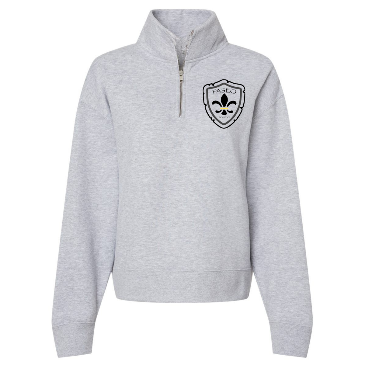 Women's Sueded Fleece Quarter-Zip - Heather Grey