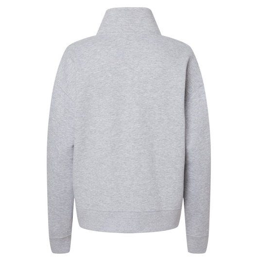 Women's Sueded Fleece Quarter-Zip - Heather Grey
