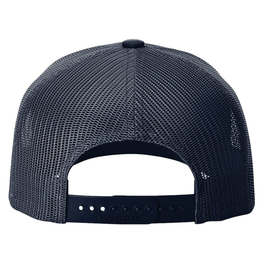 Flight Academy Richardson Whaite/Maroon Logo 5 Panel Trucker - Navyl/White