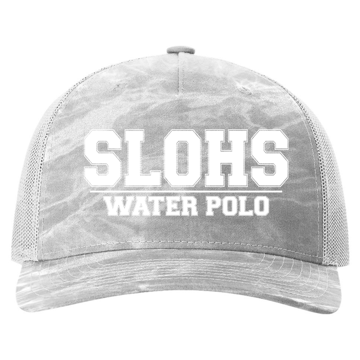 SLOHS Polo (White Ink) Richardson 5 Panel Trucker - Mossy Oak