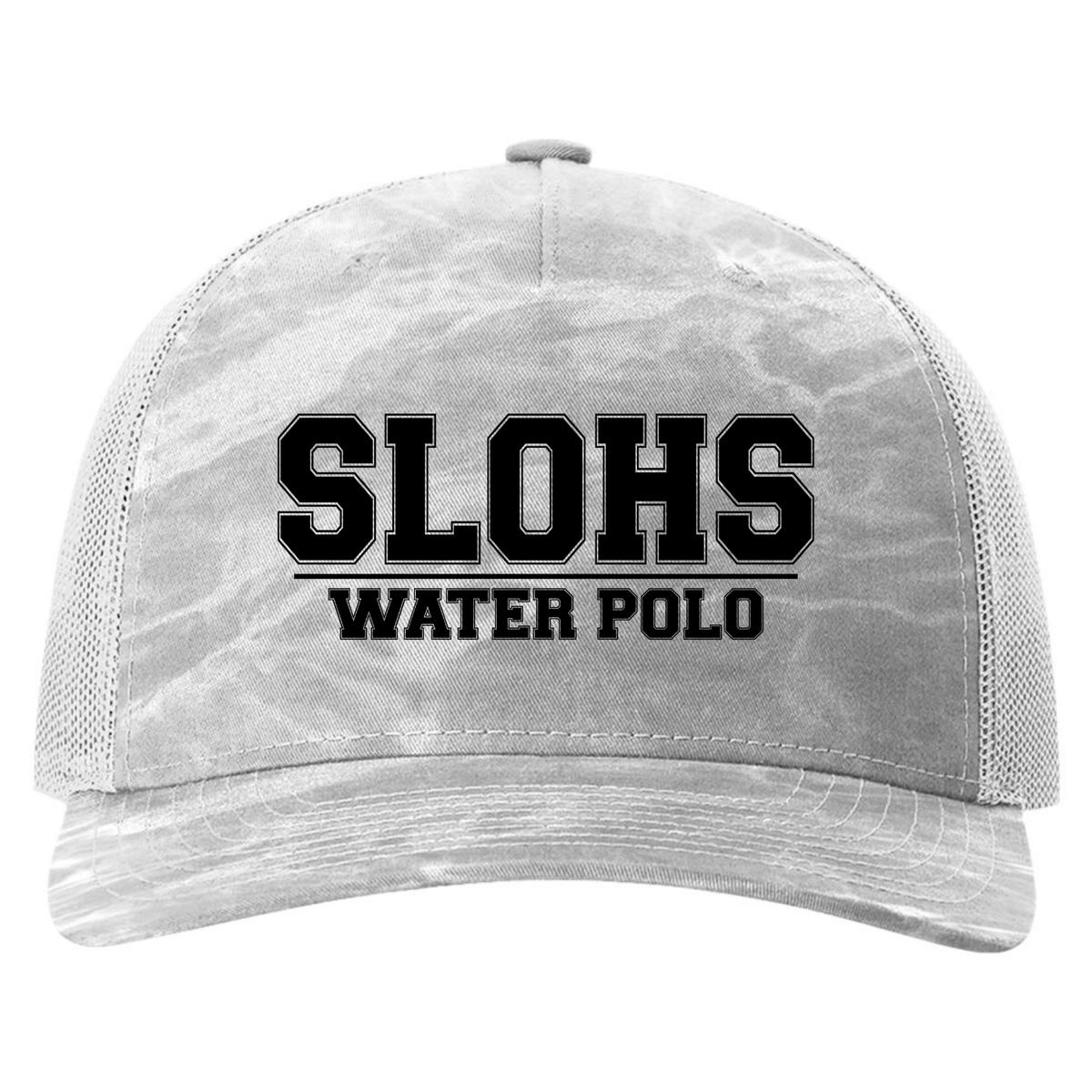 SLOHS Polo (Black Ink) Richardson 5 Panel Trucker - Mossy Oak