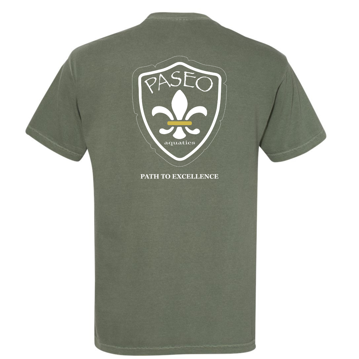 Paseo Aquatics Garment-Dyed Heavyweight T-Shirt - Moss